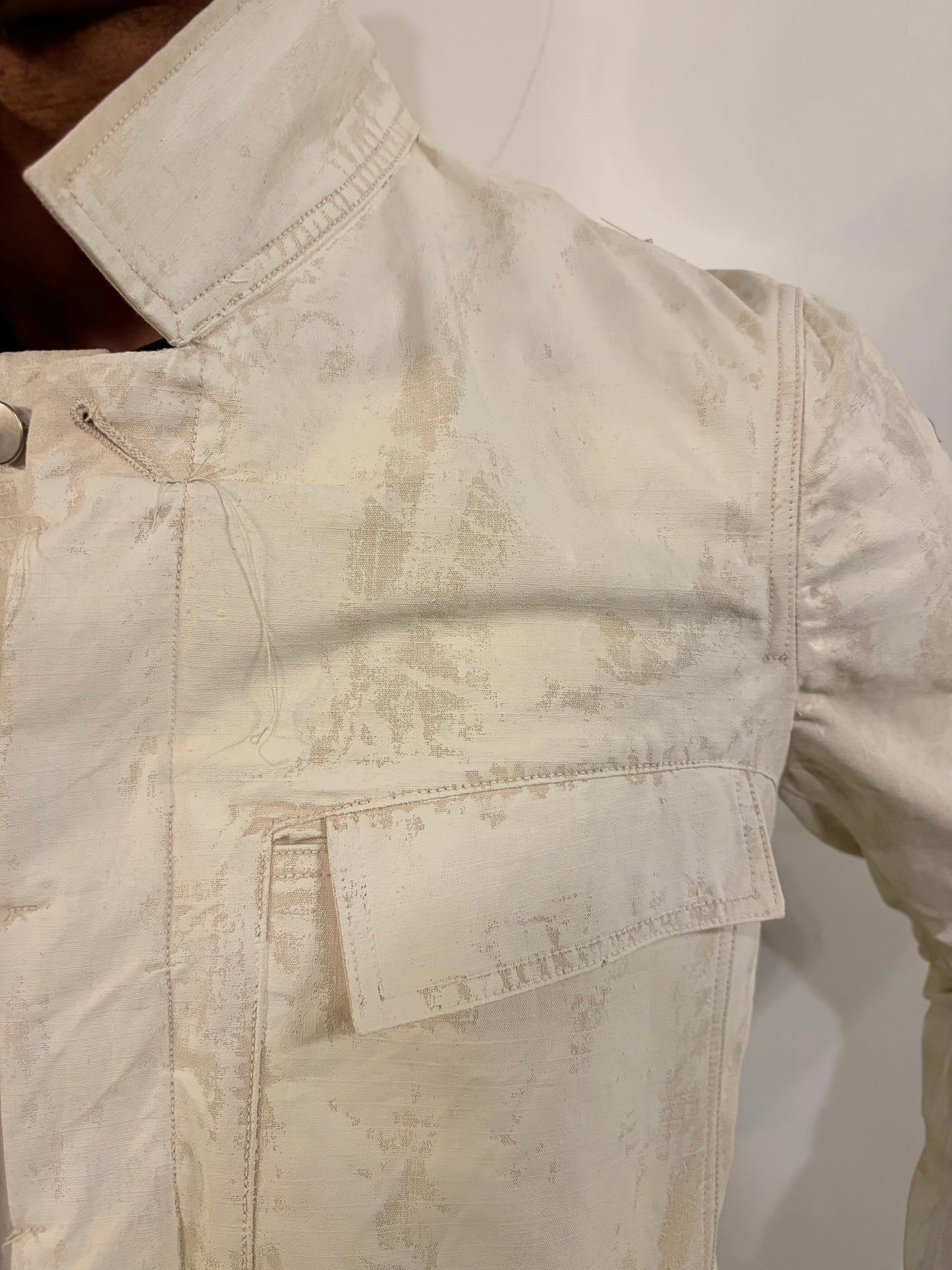 SS26 || COATED BORG JACKET - MARL CANVAS