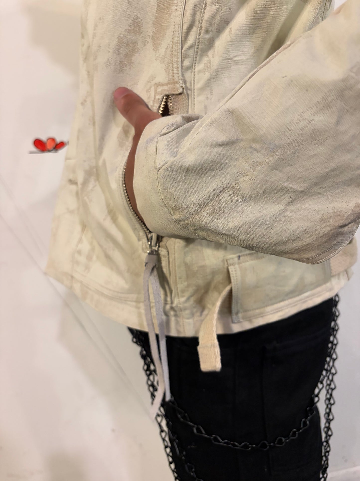 SS26 || COATED BORG JACKET - MARL CANVAS