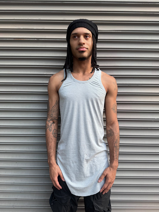 ZBT JAMAICA || A TANK || GREY RIBBED