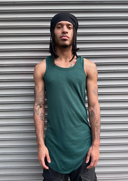 ZBT JAMAICA || A TANK || EMERALD GREEN RIBBED