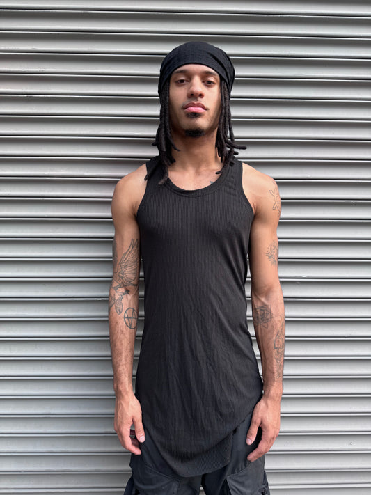 ZBT JAMAICA || A TANK || BLACK RIBBED MID-WEIGHT