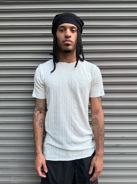 ZBT JAMAICA || SHORT SLEEVE ECHADH || JACQUARD/OFFWHITE