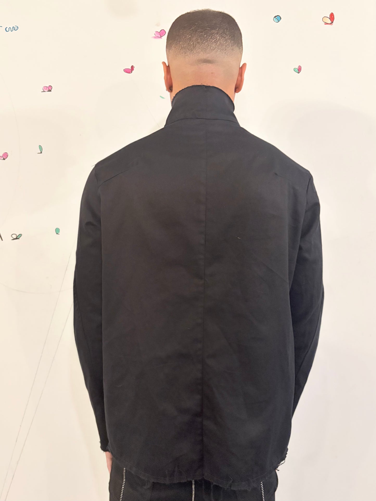 SS26 || PROTOLOGICAL ARCHETYPE SHIRT || BLACK || COTTON PIQUE