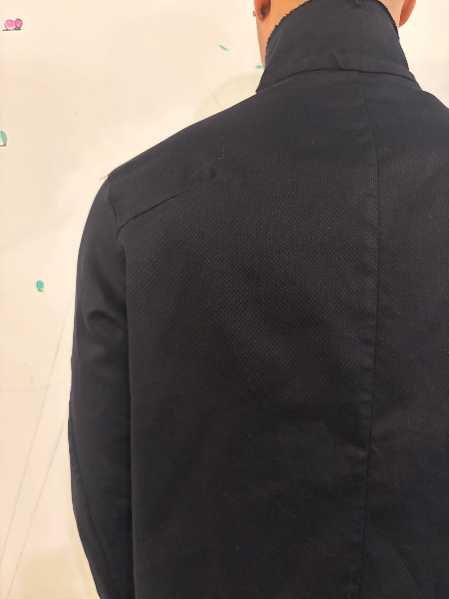 SS26 || PROTOLOGICAL ARCHETYPE SHIRT || BLACK || COTTON PIQUE