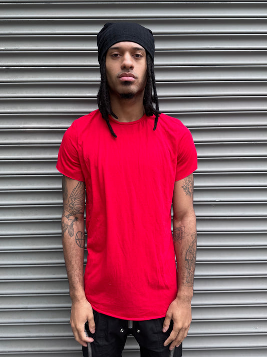 ZBT JAMAICA || SHORT SLEEVE FAULTED SHOULDER || RED