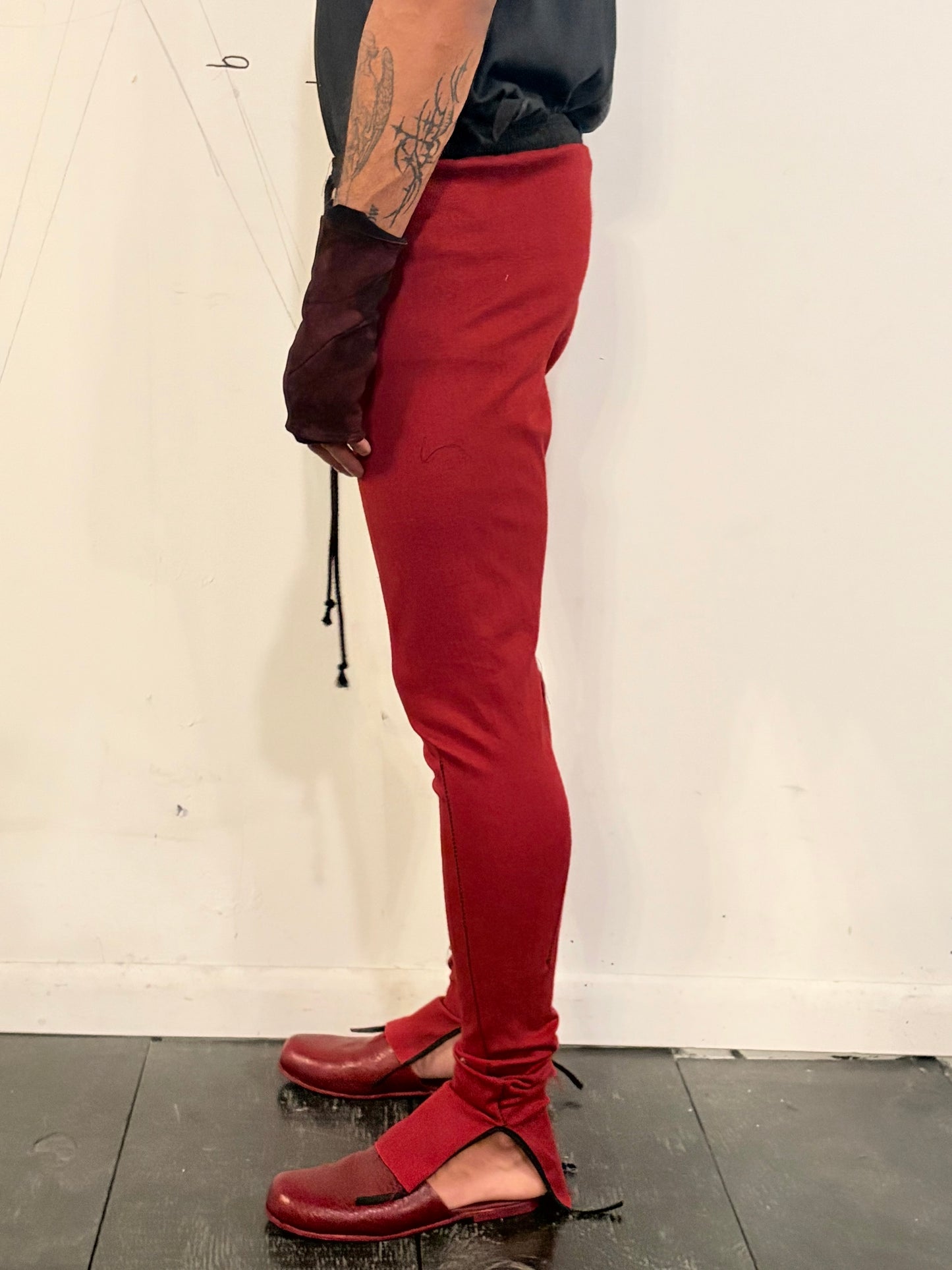 SS26 ||  LAYERING  LEGGINGS || RED STRETCH