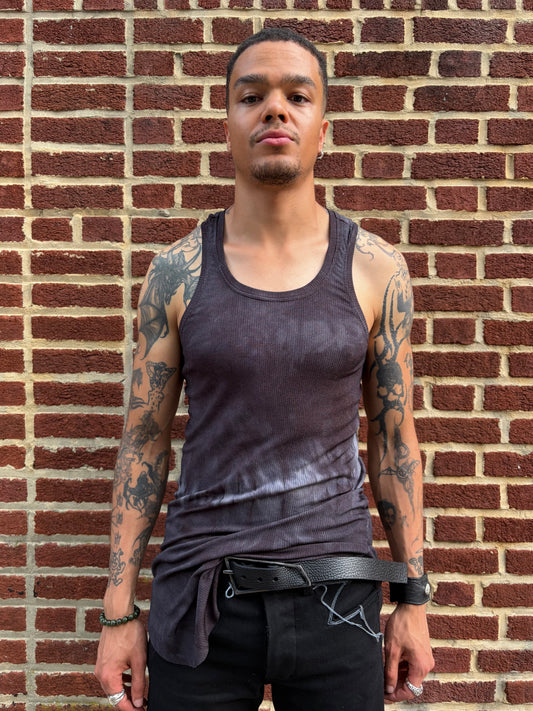 ZBT JAMAICA || CLASSIC LONG /A\ TANK || SILK + COTTON || O.D. BLACK