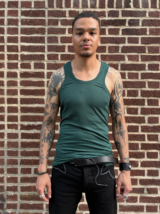 ZBT JAMAICA || CLASSIC LONG /A\ TANK || MEDIUM WEIGHT EMERALD GREEN