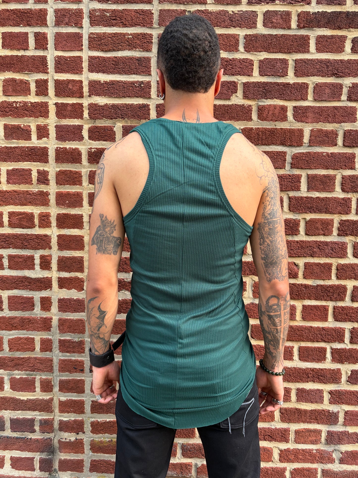 ZBT JAMAICA || CLASSIC LONG /A\ TANK || MEDIUM WEIGHT EMERALD GREEN