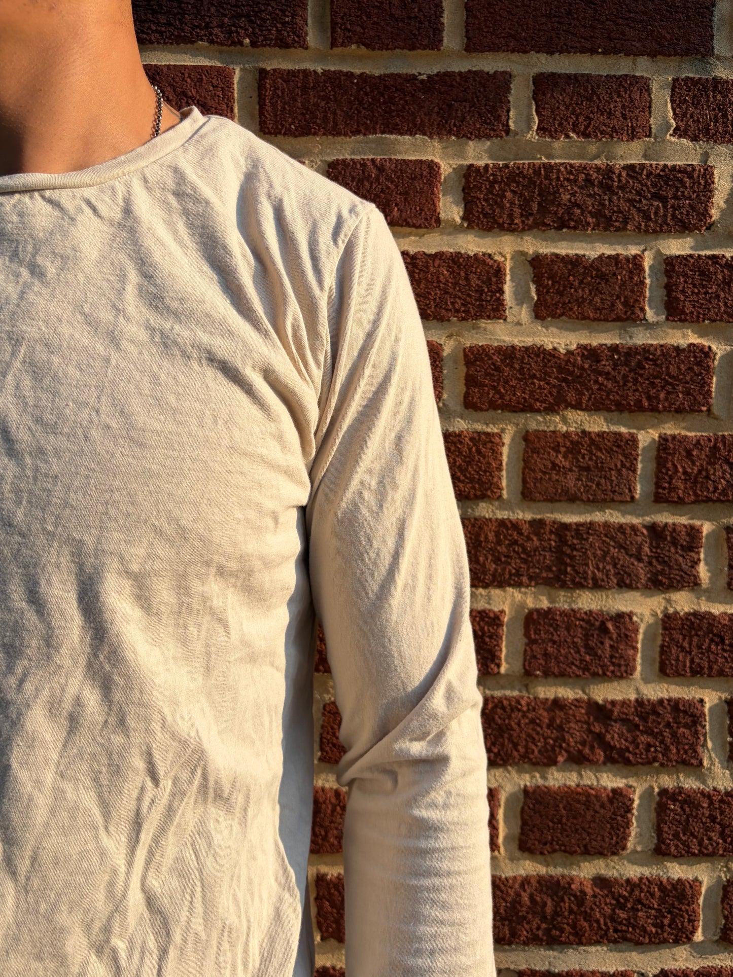 ZBT JAMAICA ||BACK STRAP PRIMORDIAL LONG SLEEVE || ECRU COTTON