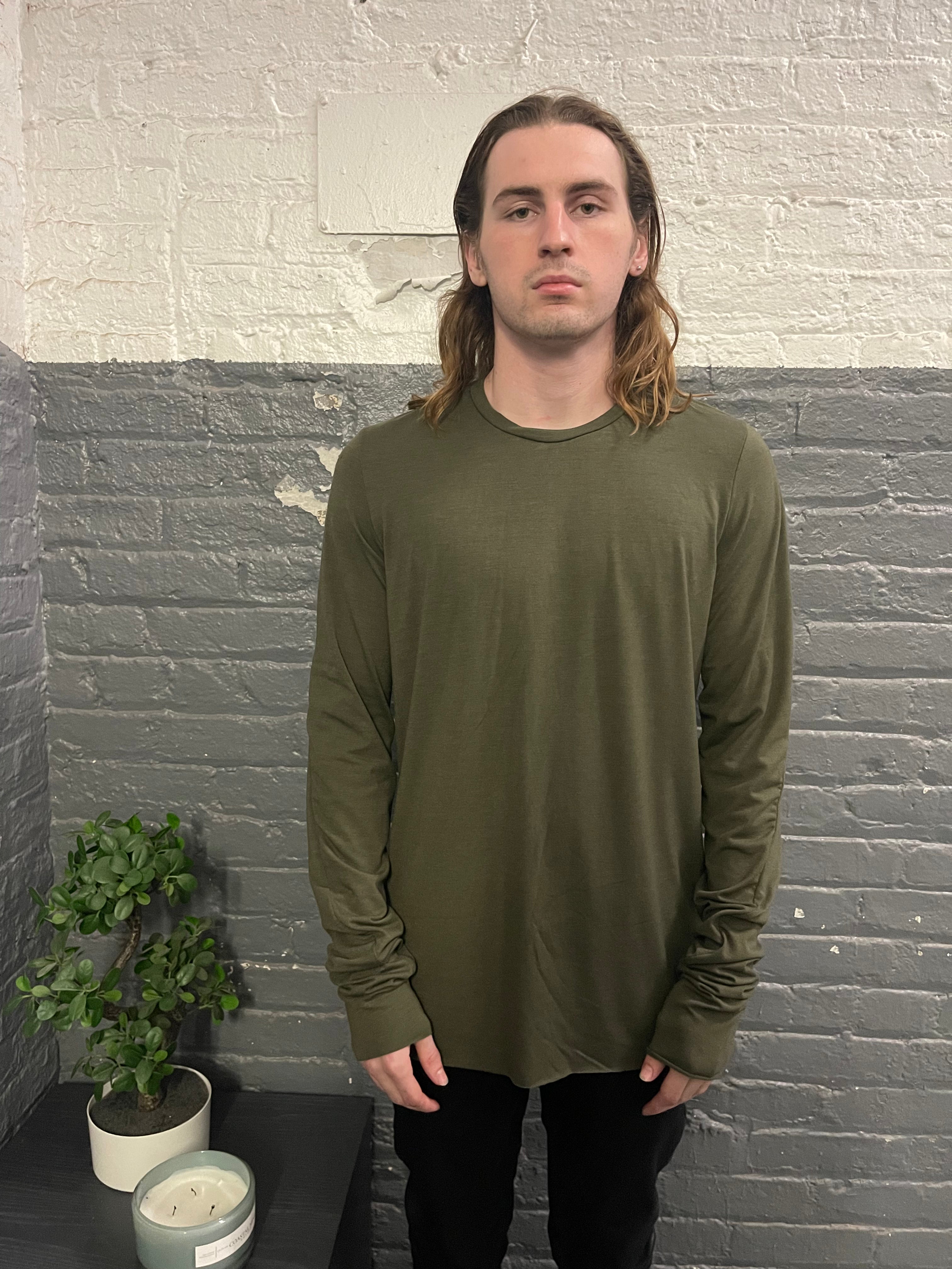ZBT FW || FAULTED SHOULDER LS TOP || OLIVE – ZFactorie