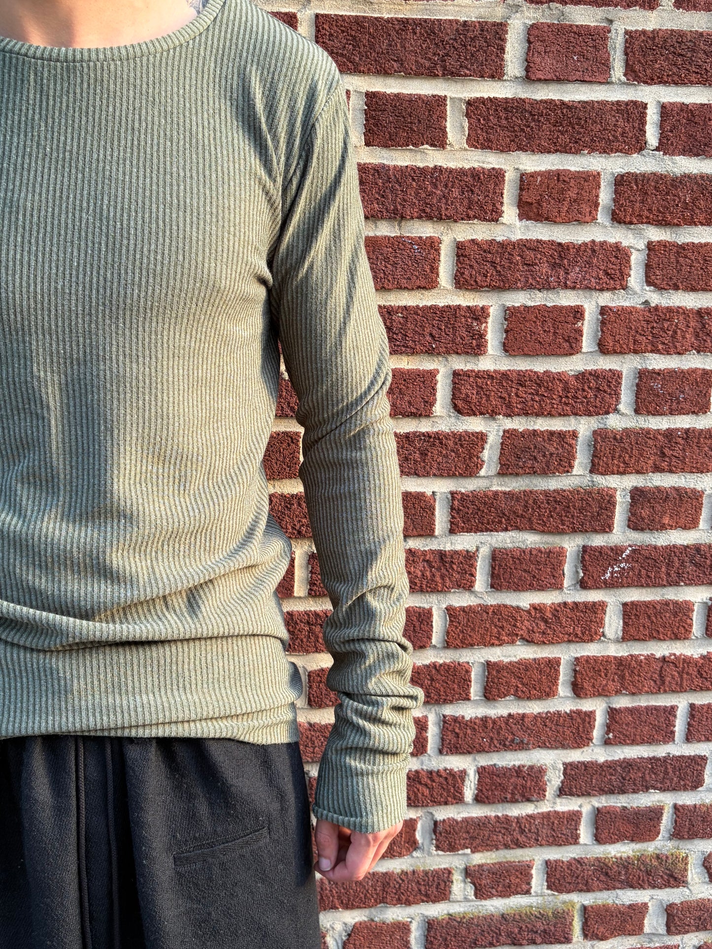 ZBT JAMAICA || .5 PRIMORDIAL LONG SLEEVE || GREY GREEN