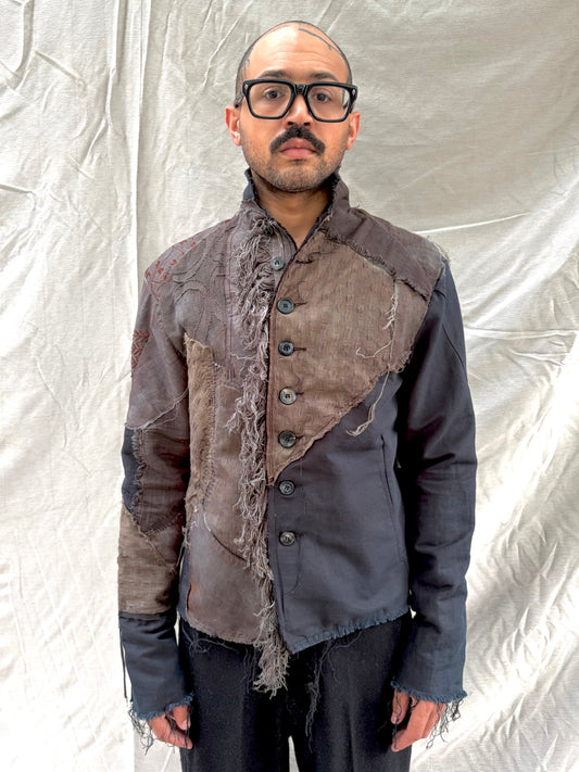 FW26 || PROTOLOGICAL ARCHETYPE ZERO  SHIRT JACKET || MIXED LINEN