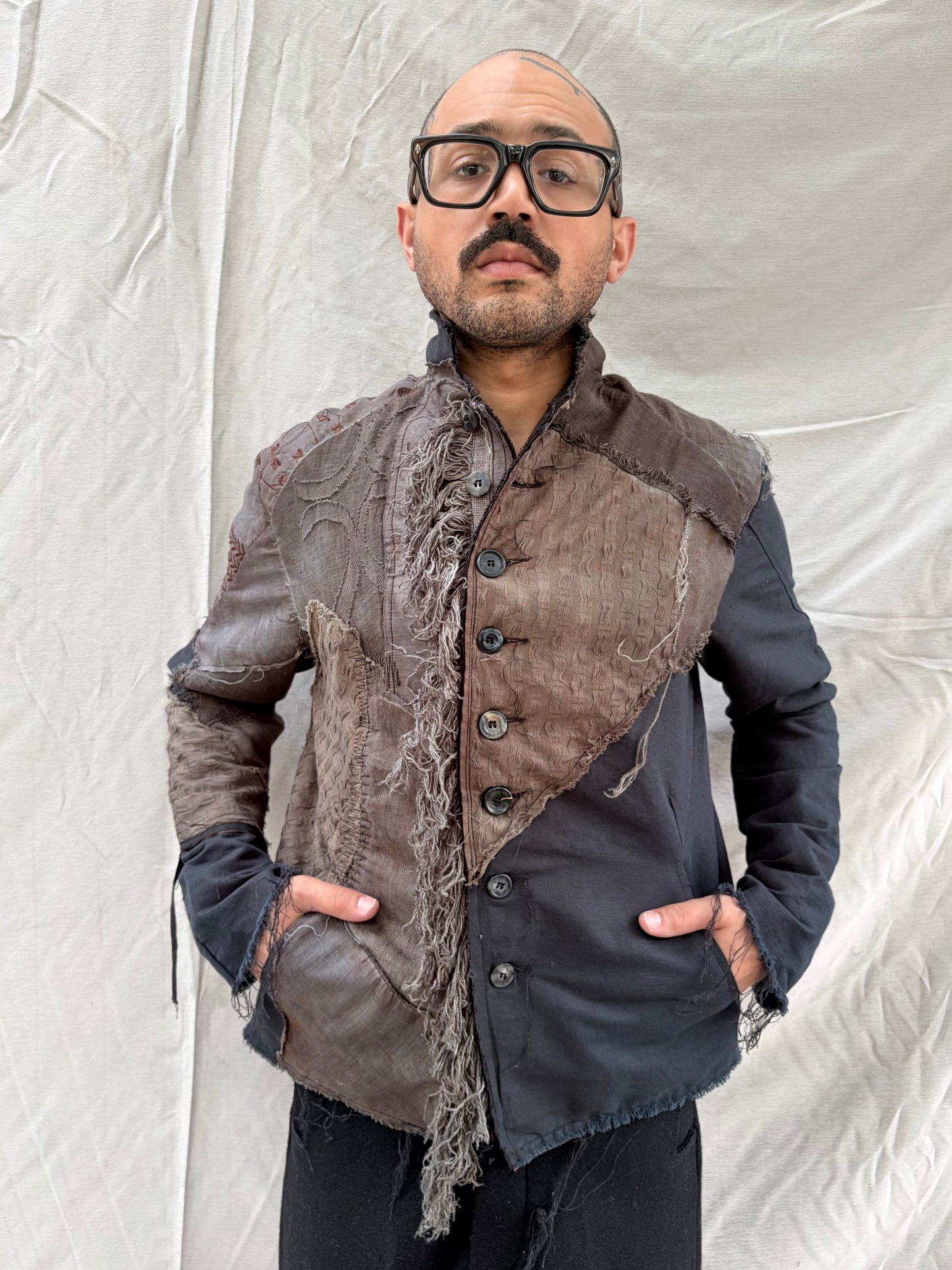 FW26 || PROTOLOGICAL ARCHETYPE ZERO  SHIRT JACKET || MIXED LINEN