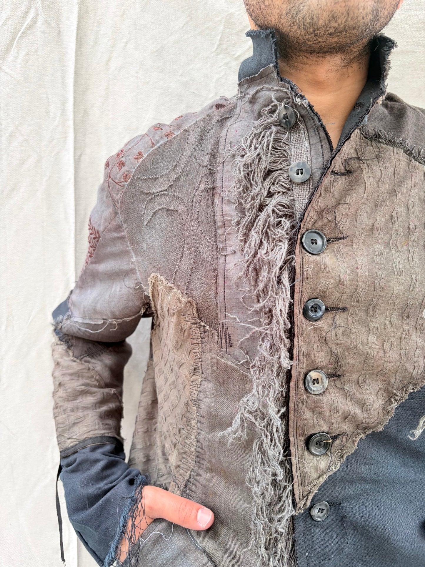 FW26 || PROTOLOGICAL ARCHETYPE ZERO  SHIRT JACKET || MIXED LINEN