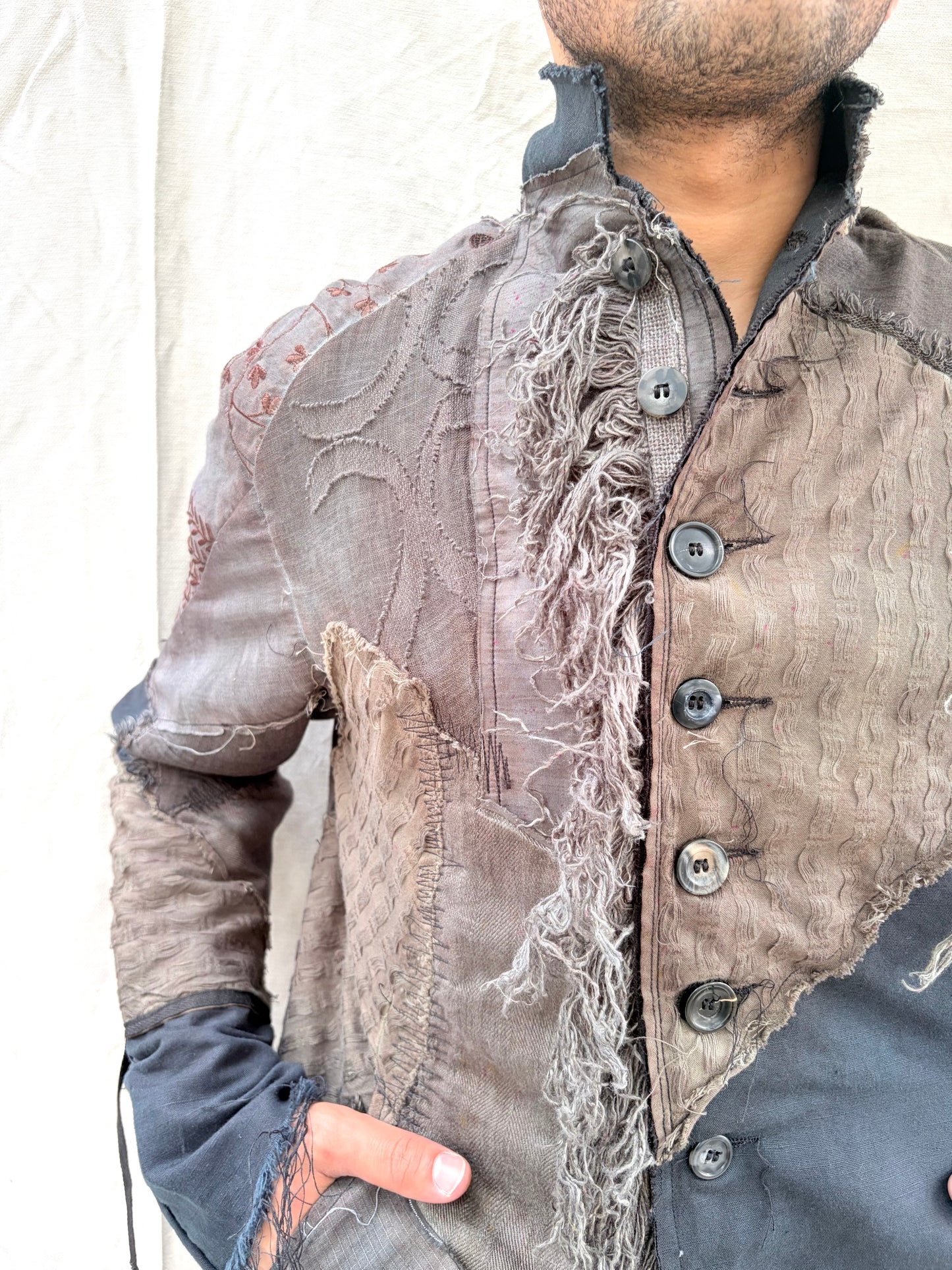 FW26 || PROTOLOGICAL ARCHETYPE ZERO  SHIRT JACKET || MIXED LINEN