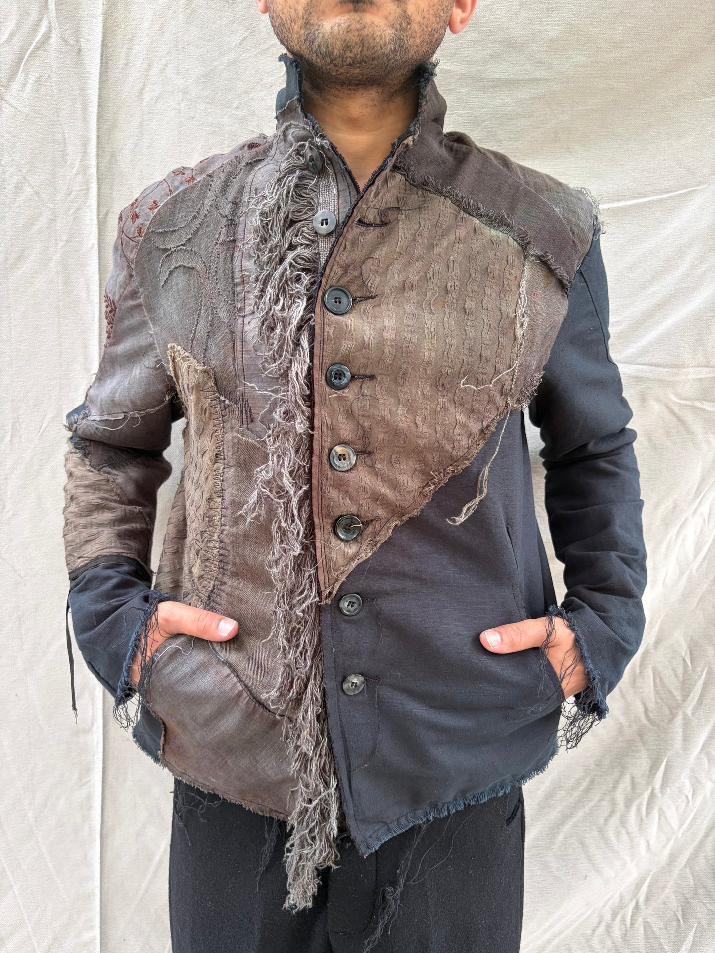 FW26 || PROTOLOGICAL ARCHETYPE ZERO  SHIRT JACKET || MIXED LINEN