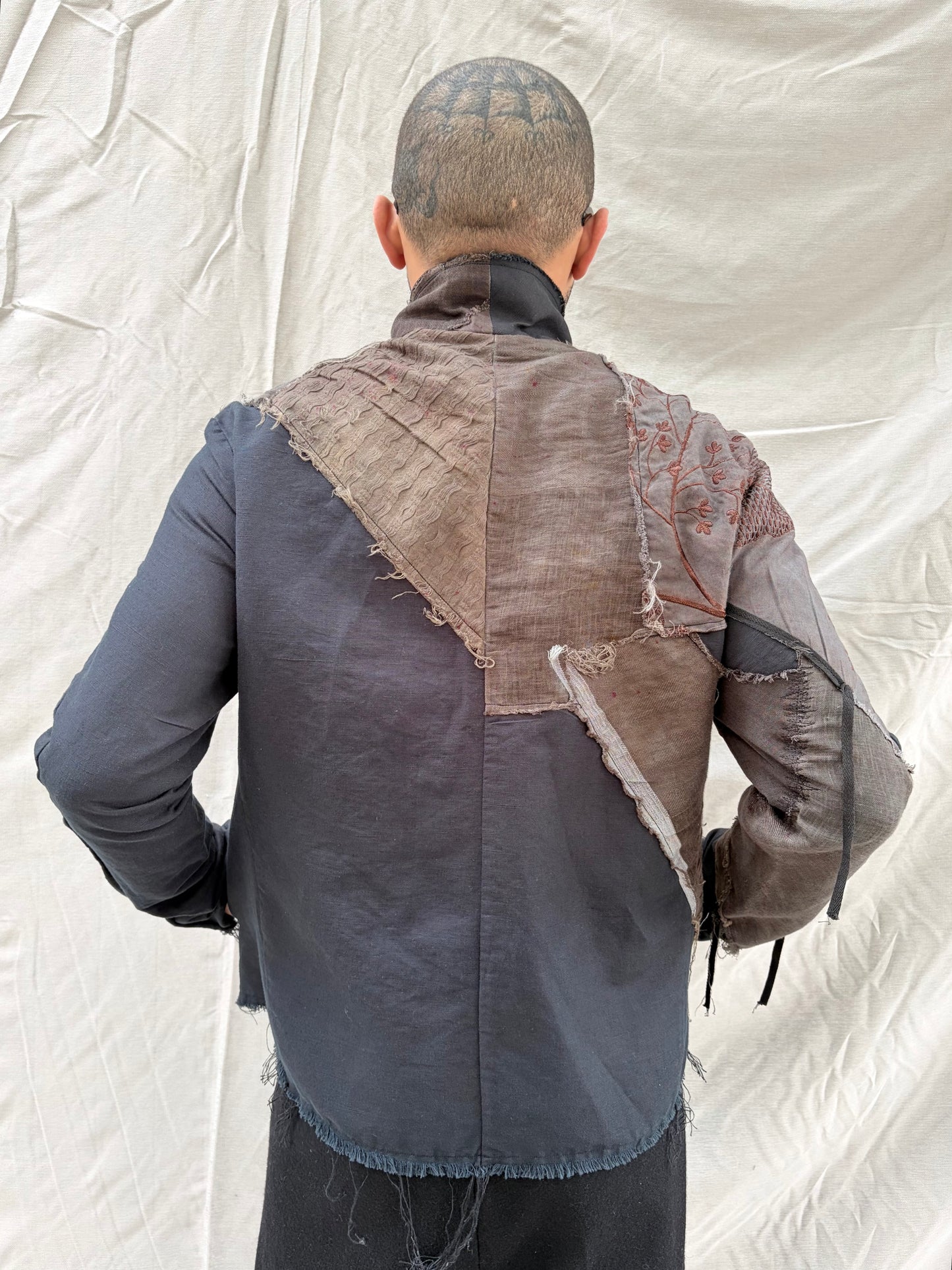 FW26 || PROTOLOGICAL ARCHETYPE ZERO  SHIRT JACKET || MIXED LINEN