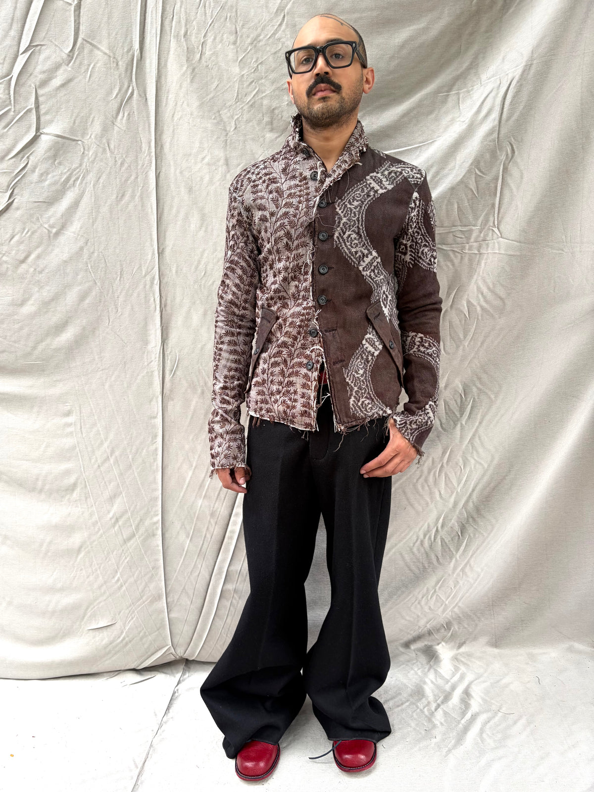 FW26 || PROTOLOGICAL ARCHETYPE .5 SHIRT JACKET || BESTICKTES LEINEN