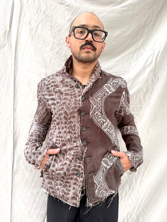 FW26 || PROTOLOGICAL ARCHETYPE .5 SHIRT JACKET || BESTICKTES LEINEN