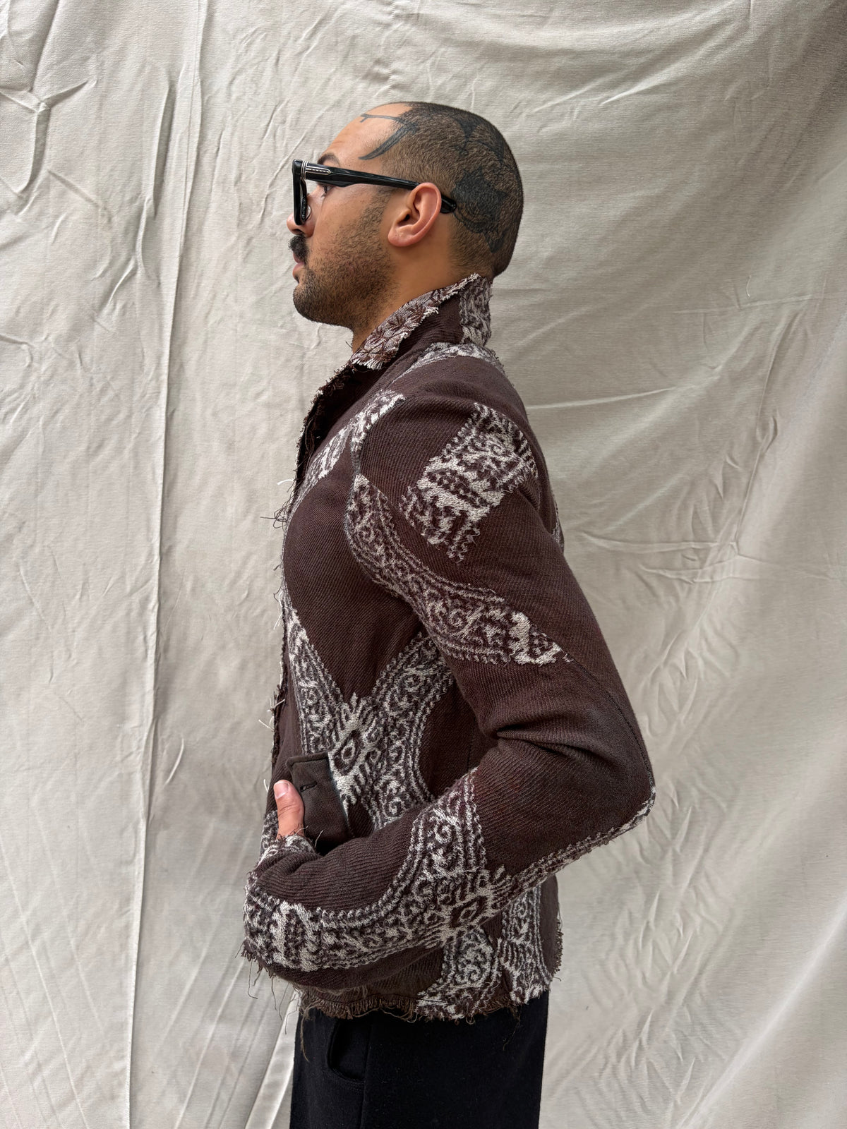 FW26 || PROTOLOGICAL ARCHETYPE .5 SHIRT JACKET || BESTICKTES LEINEN