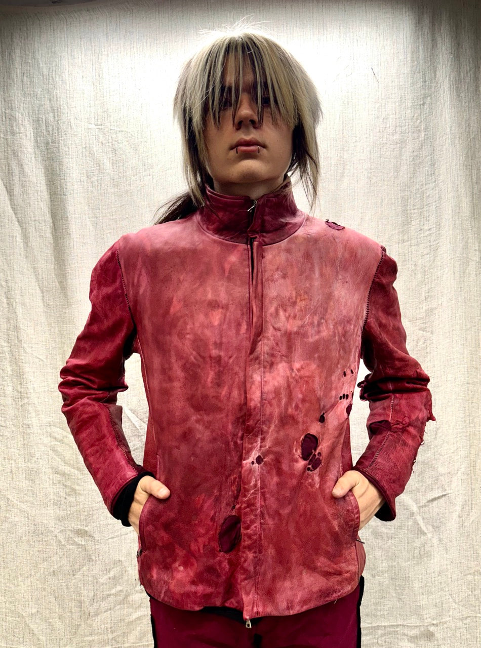 FW24 || HIGH NECK MINIMALIST OVERSIZED JACKET || BLOOD MOON