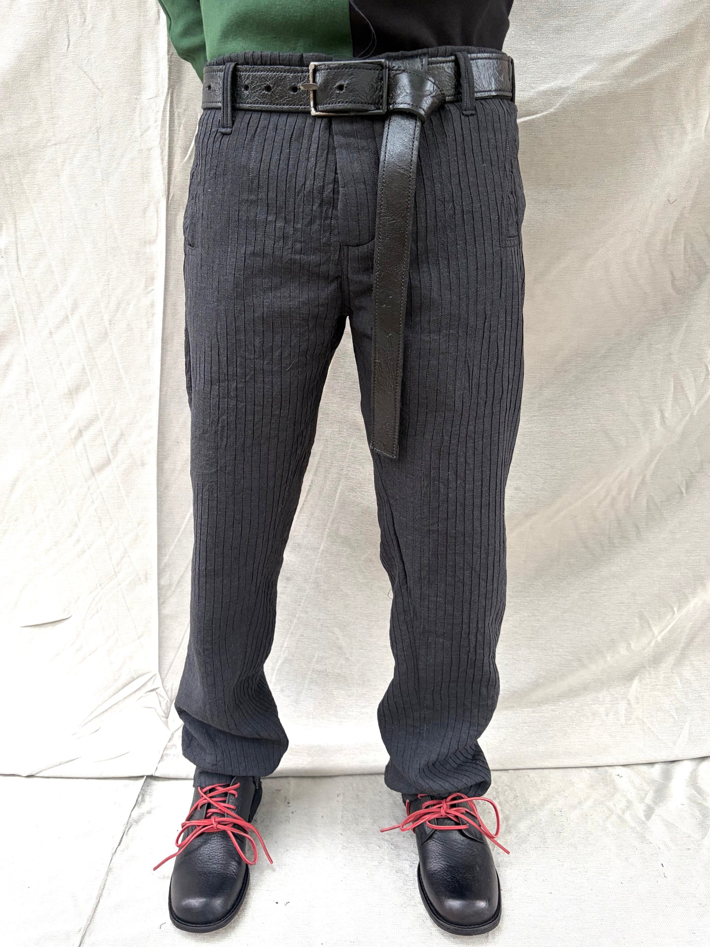 FW26 || Z POCKET NINIMALIST RELAXED PANTS || DOUBLE PLY WOOL + LINEN