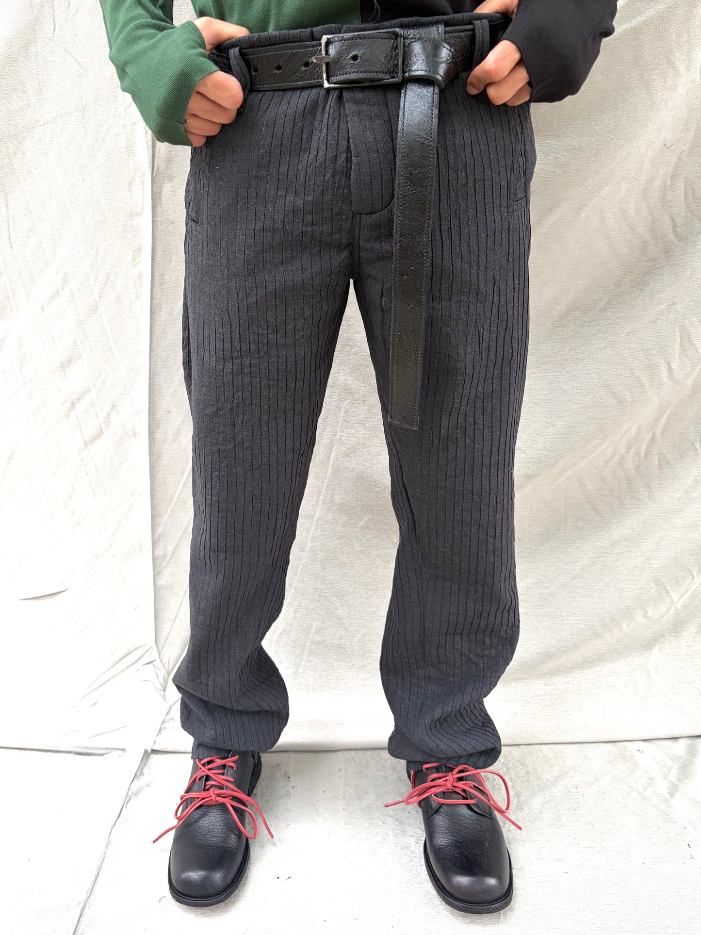 FW26 || Z POCKET NINIMALIST RELAXED PANTS || DOUBLE PLY WOOL + LINEN