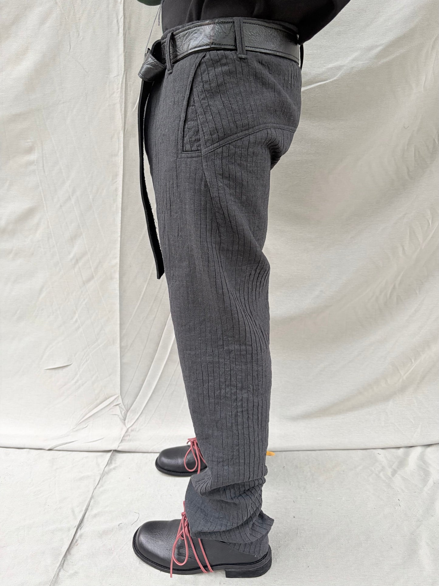 FW26 || Z POCKET NINIMALIST RELAXED PANTS || DOUBLE PLY WOOL + LINEN