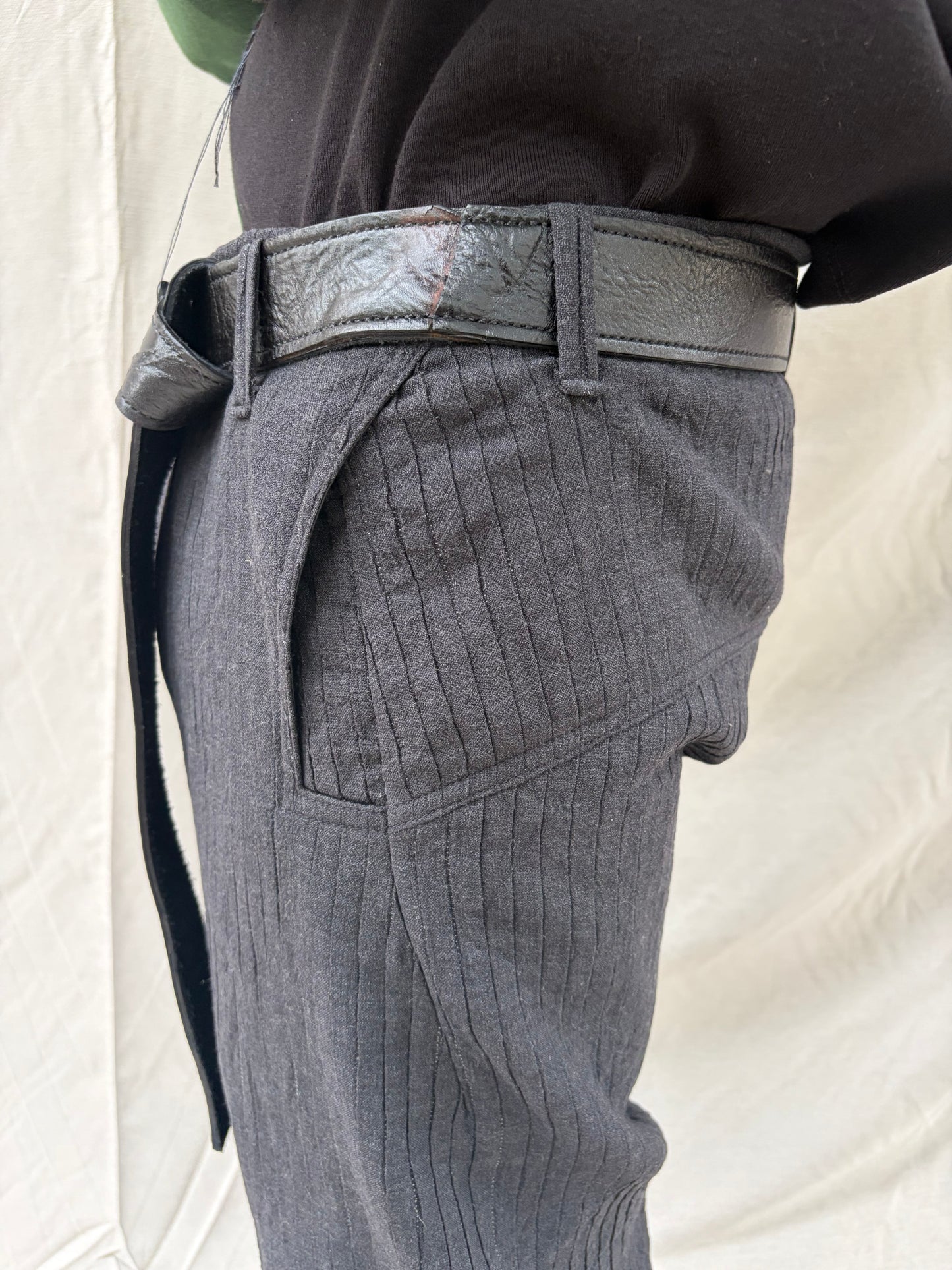 FW26 || Z POCKET NINIMALIST RELAXED PANTS || DOUBLE PLY WOOL + LINEN