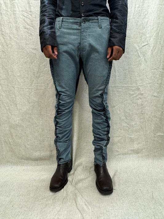 FW24 || SILK SEAMED DNA PANTS || OD GREY