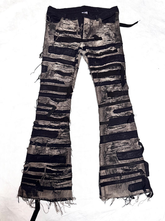 FW25 ||BOOT CUT ZAGGA 1.0  || OVERDYED + COATED BLACK