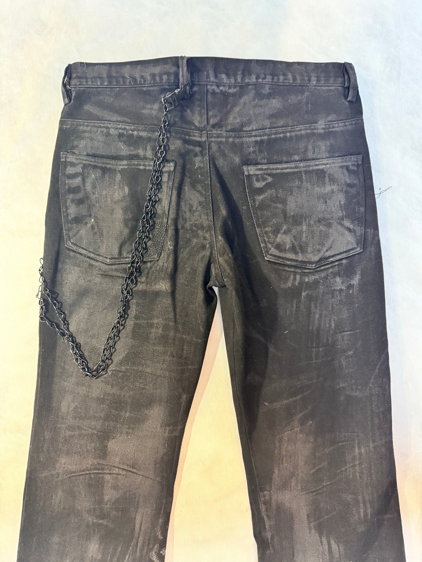 FW25 ||  BOOT CUT FLARED  JEANS || BLACK - CHARCOAL COATED