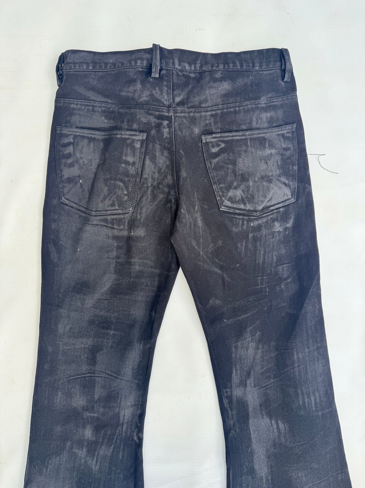 FW25 ||  BOOT CUT FLARED  JEANS || BLACK - CHARCOAL COATED