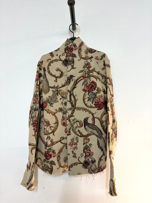 FW26 || PROTOLOGICAL ARCHETYPE SHIRT || VINTAGE PRINTED LINEN - ECRU INDIVIDUAL