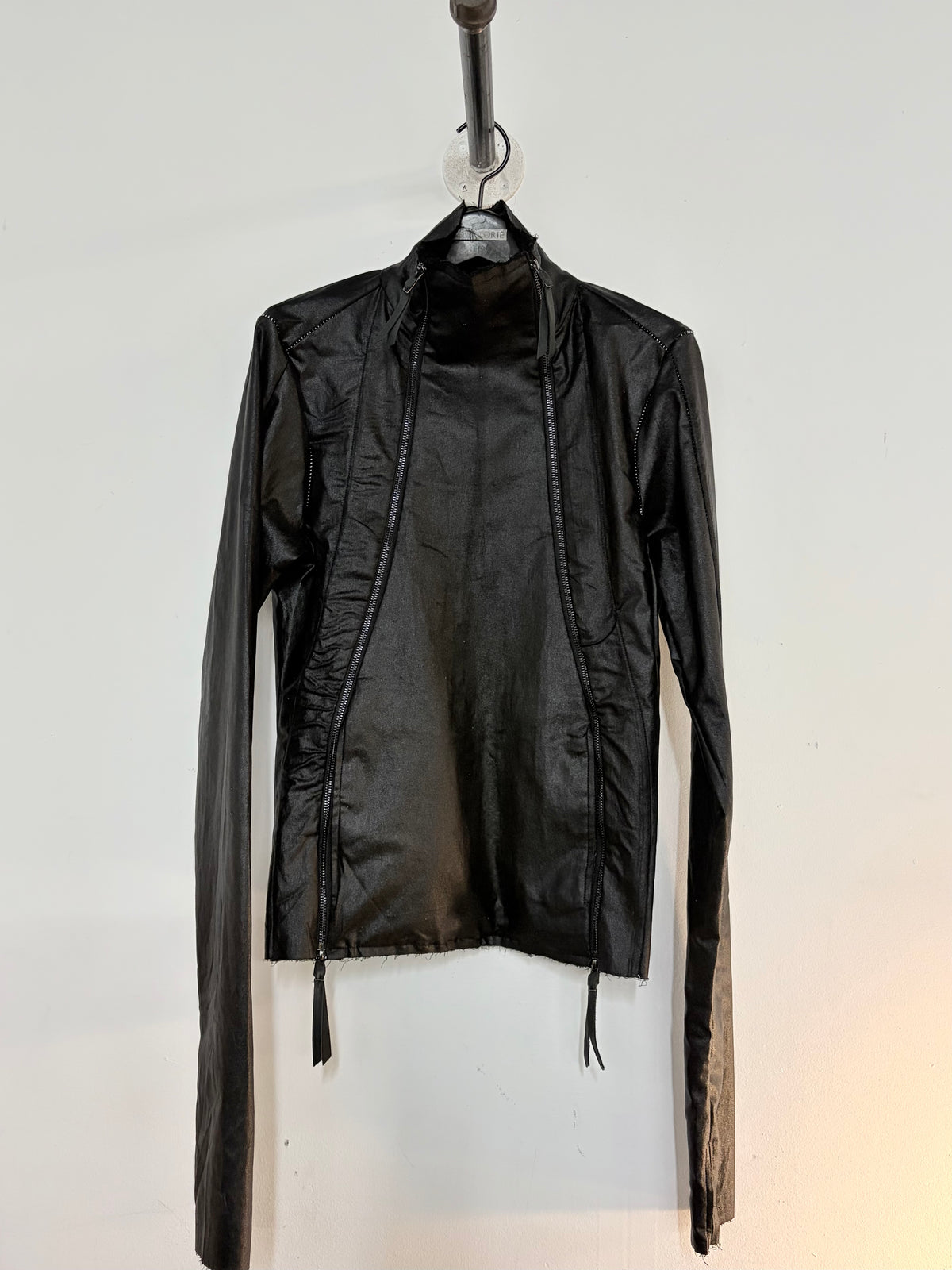 FW26  ||  TYPE III HIGH NECK JACKET|| WOOL+ COTTON BENGALINE|| BLACK