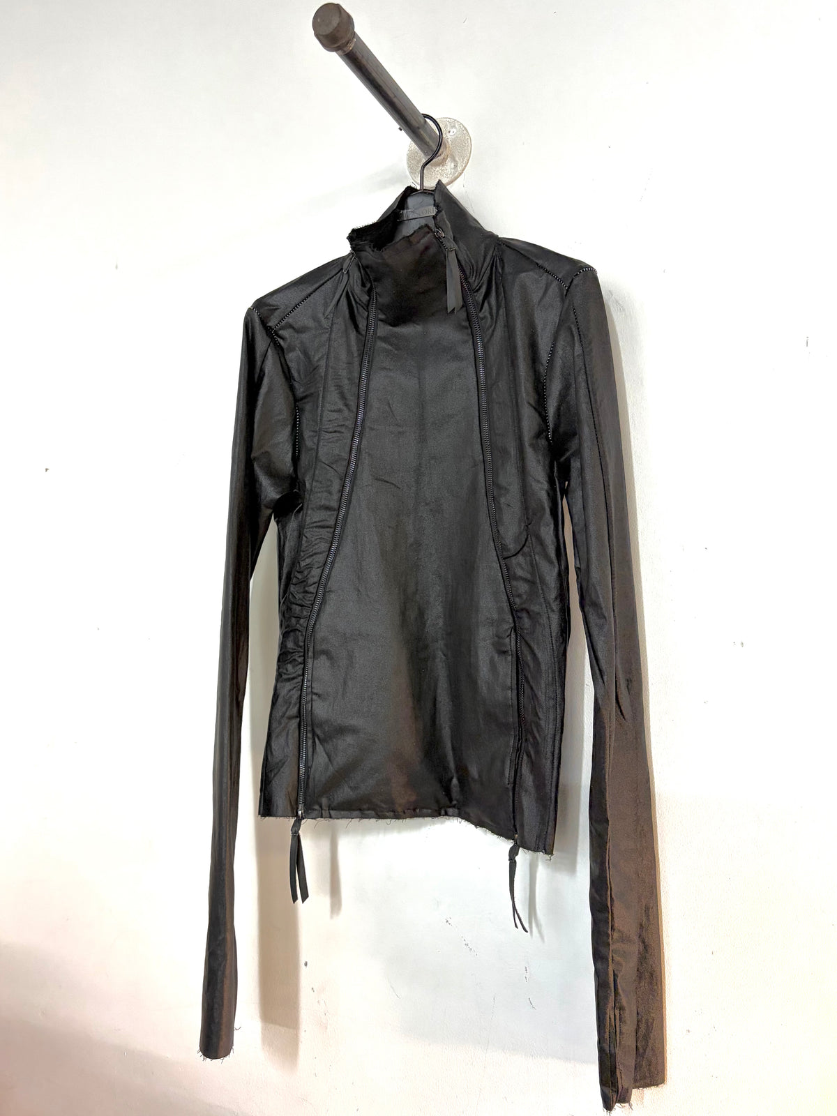 FW26  ||  TYPE III HIGH NECK JACKET|| WOOL+ COTTON BENGALINE|| BLACK