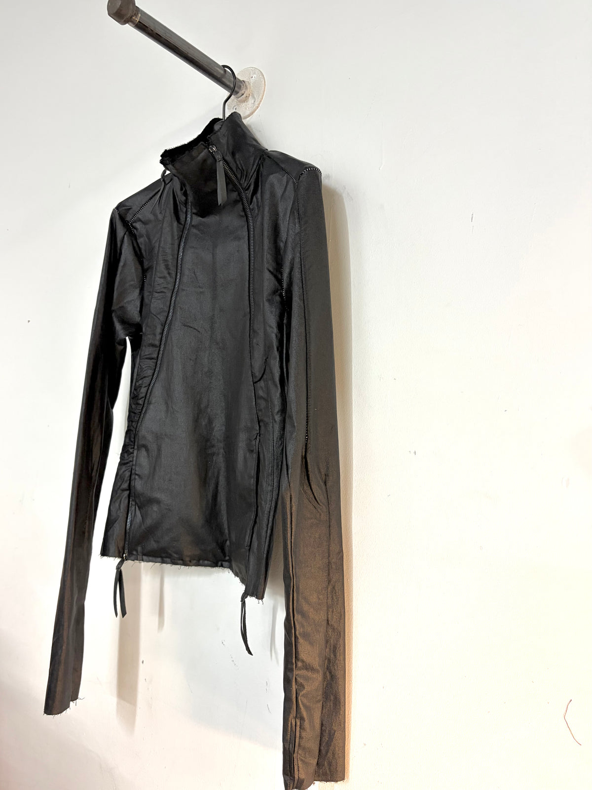 FW26  ||  TYPE III HIGH NECK JACKET|| WOOL+ COTTON BENGALINE|| BLACK