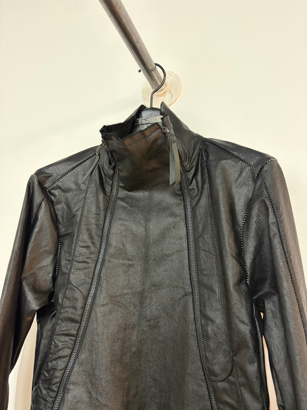 FW26  ||  TYPE III HIGH NECK JACKET|| WOOL+ COTTON BENGALINE|| BLACK