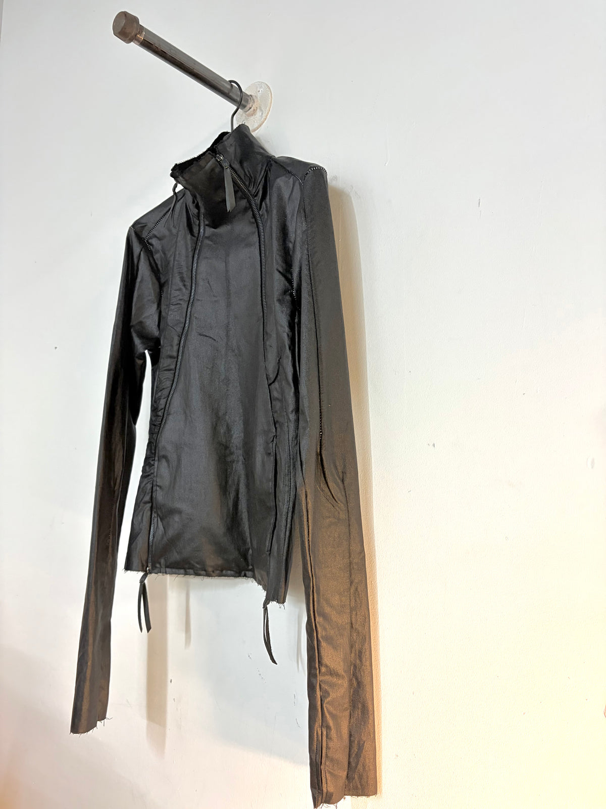 FW26  ||  TYPE III HIGH NECK JACKET|| WOOL+ COTTON BENGALINE|| BLACK