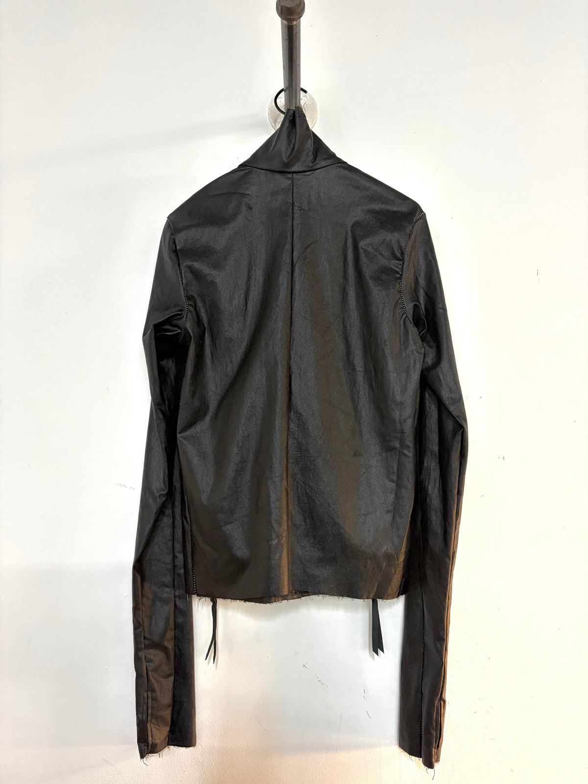 FW26  ||  TYPE III HIGH NECK JACKET|| WOOL+ COTTON BENGALINE|| BLACK