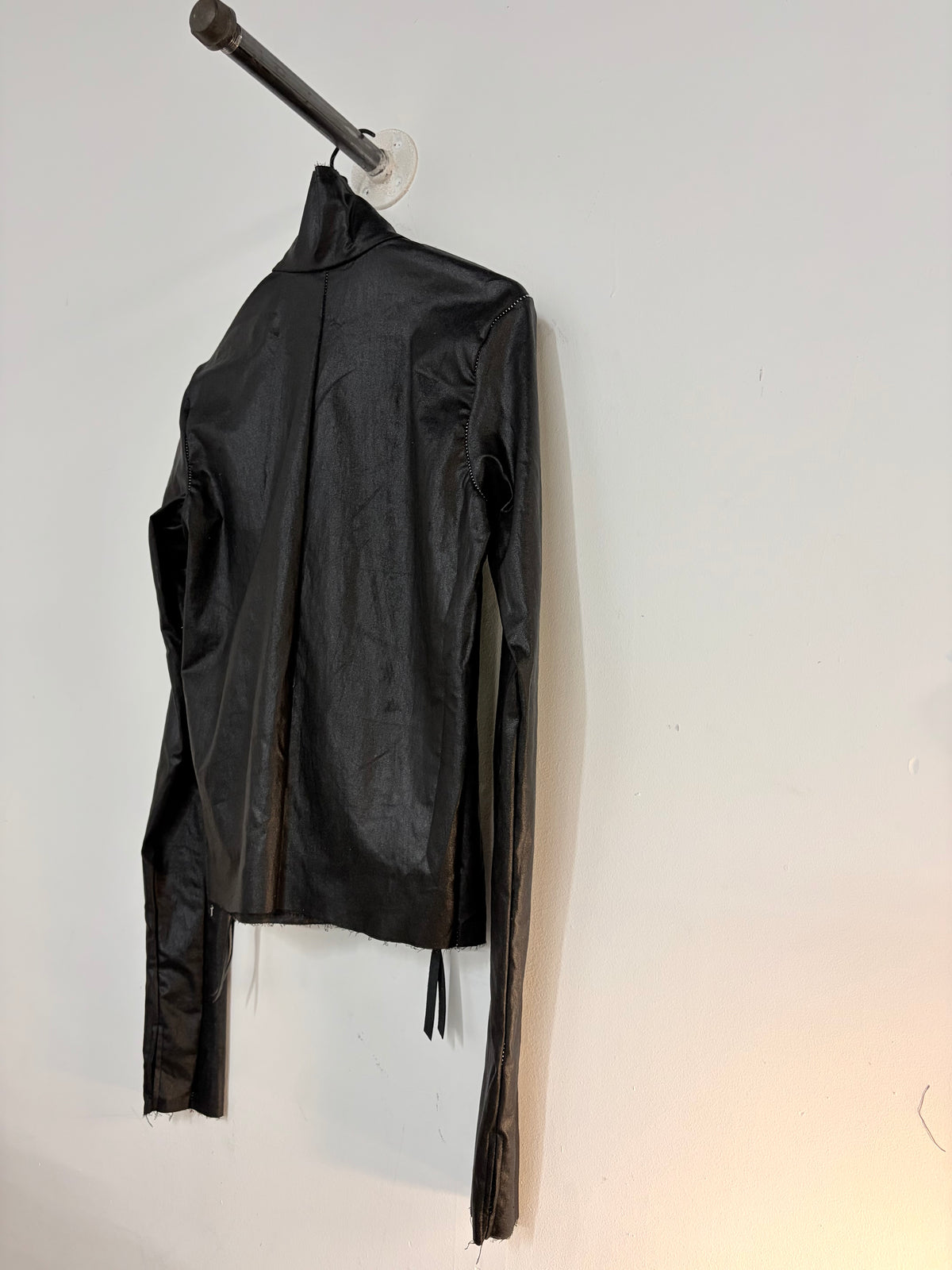 FW26  ||  TYPE III HIGH NECK JACKET|| WOOL+ COTTON BENGALINE|| BLACK