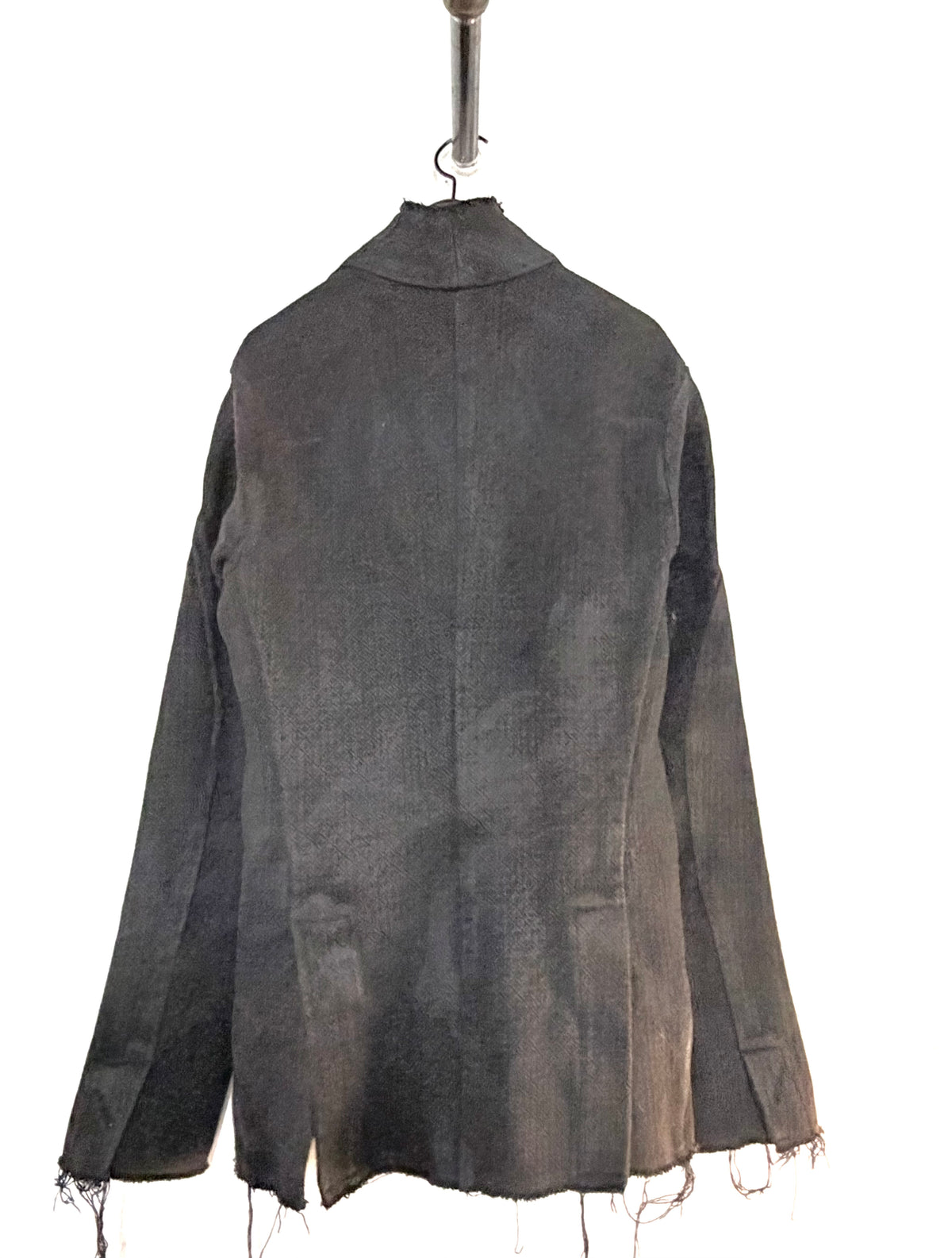 FW26 || DEKOLLETÉ MIT FEHLERN - DOPPELT GESTEPPTES SWEATSHIRT || SCHWARZE BAUMWOLLE