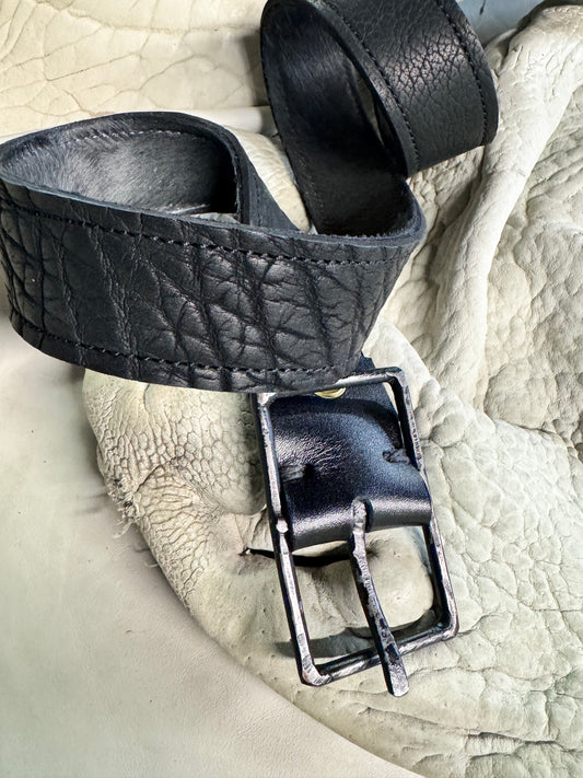 FW25 || KGN 13 1.5" BELT || BLACK - HORSEHAIR + BISON