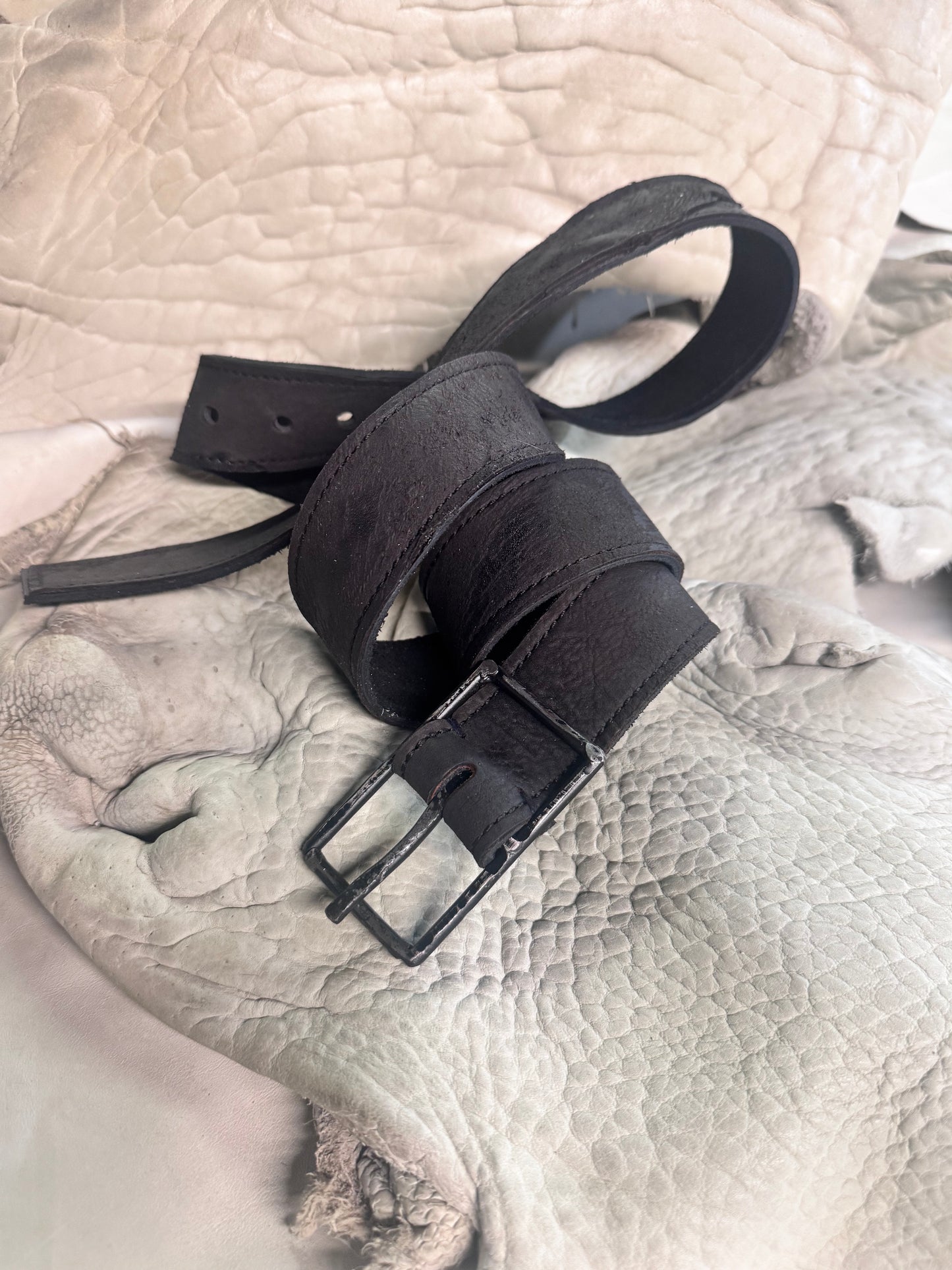 FW25 || KNG13 1.5" BELT || BLACK HORSEHIDE