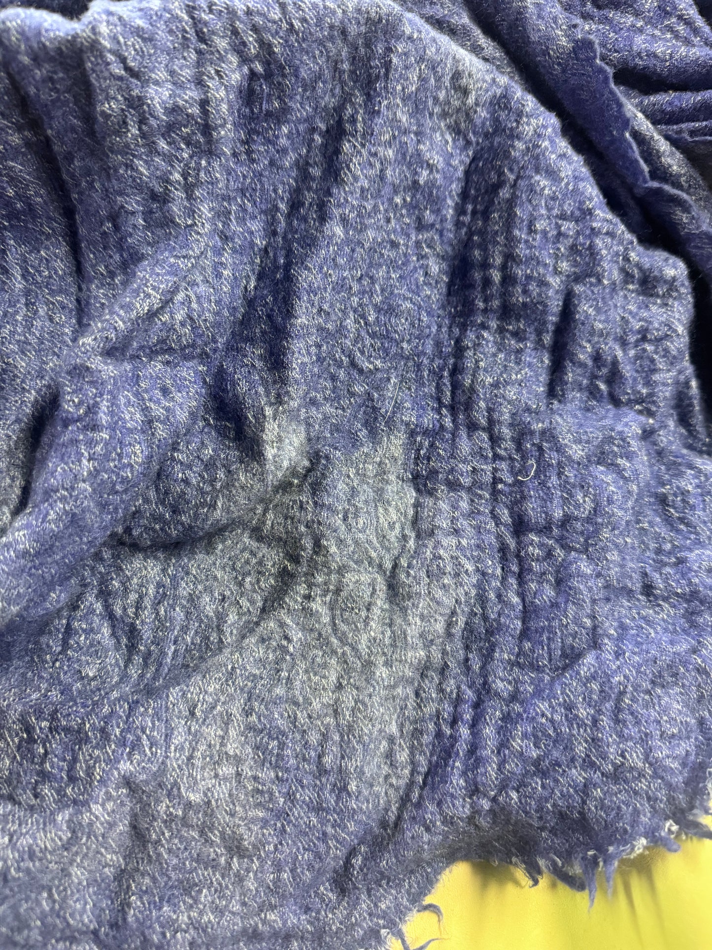 FW25 || LARGE BOILED WOOL STOLE || ROYAL