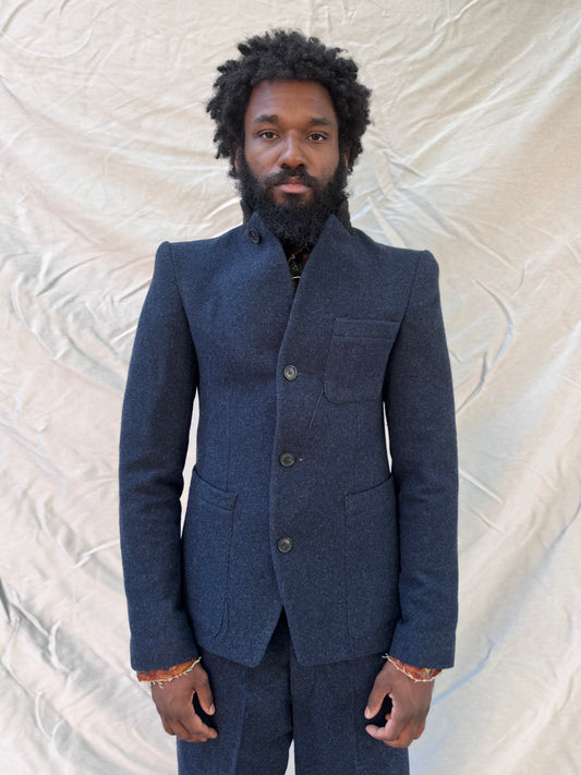 FW25 || ZB WORK BLAZER || SUIT JACKET|| MIDNIGHT