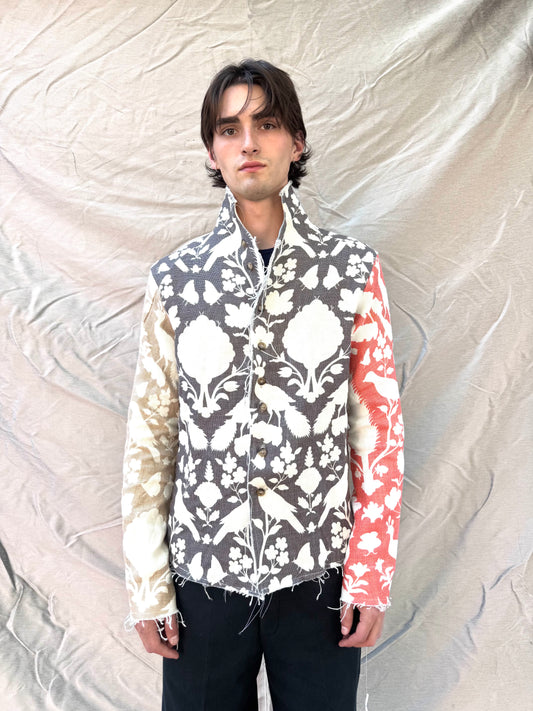 FW25 || PROTOLOGICAL ARCHETYPE "INDIVIDUAL" SHIRT || HEAVY LINEN PRINT