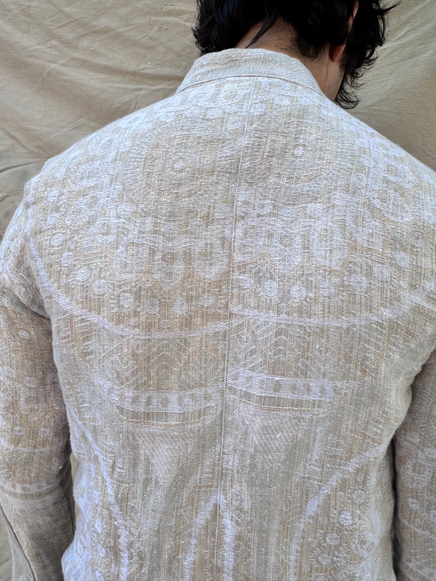 FW25 || FAULTED SHOULDER .5 CLASSIC SHIRT|| 100%  LINEN || ECRU