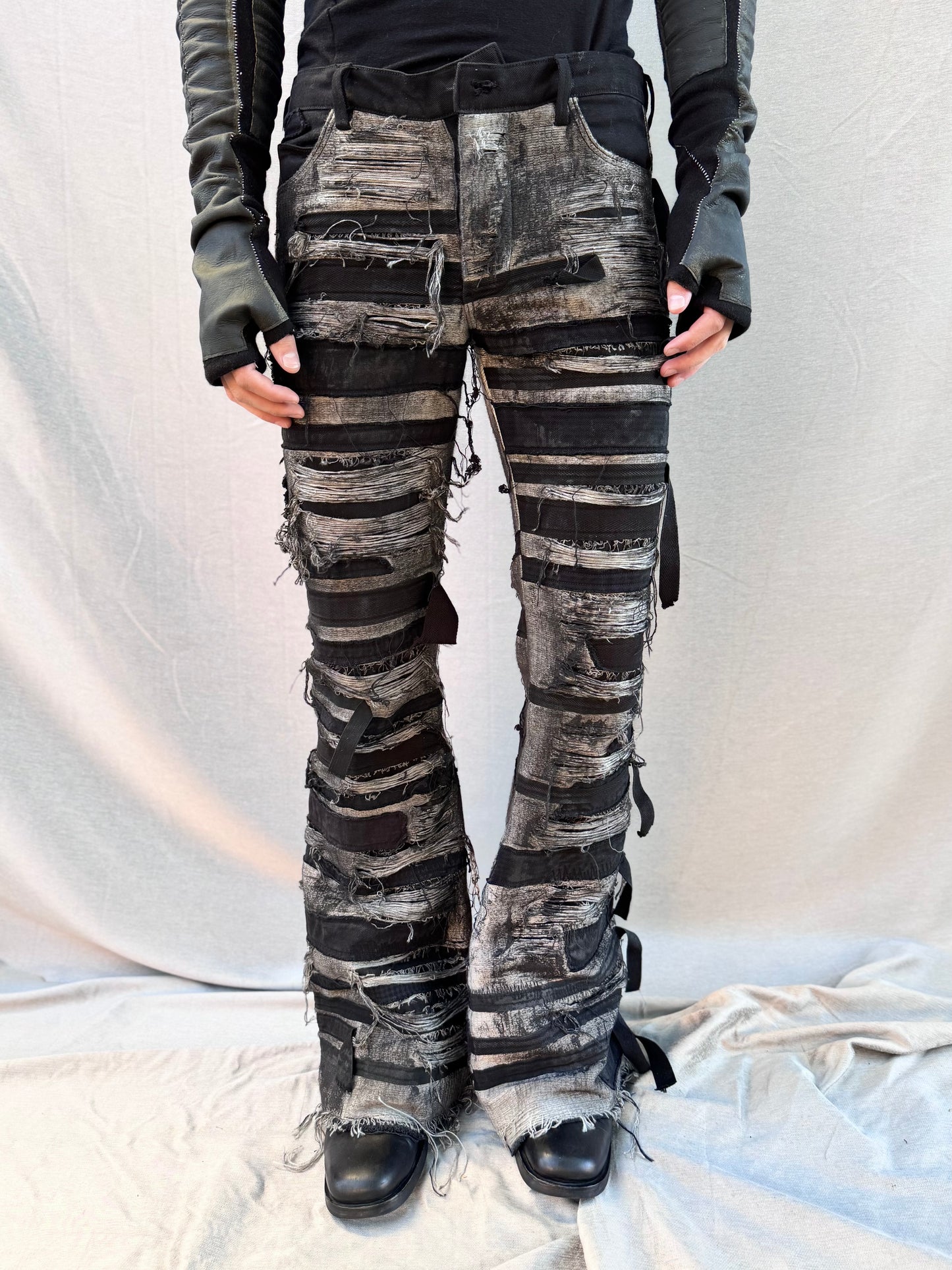 FW25 ||BOOT CUT ZAGGA 1.0  || OVERDYED + COATED BLACK